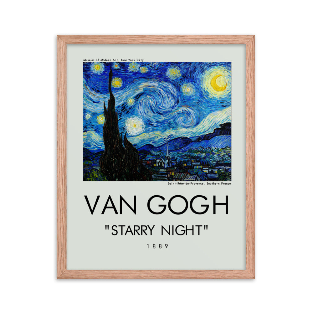 Starry Night by Vincent Van Gogh Framed