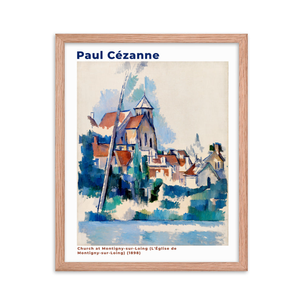 Church at Montigny-sur-Loing by Paul Cezanne Framed Print