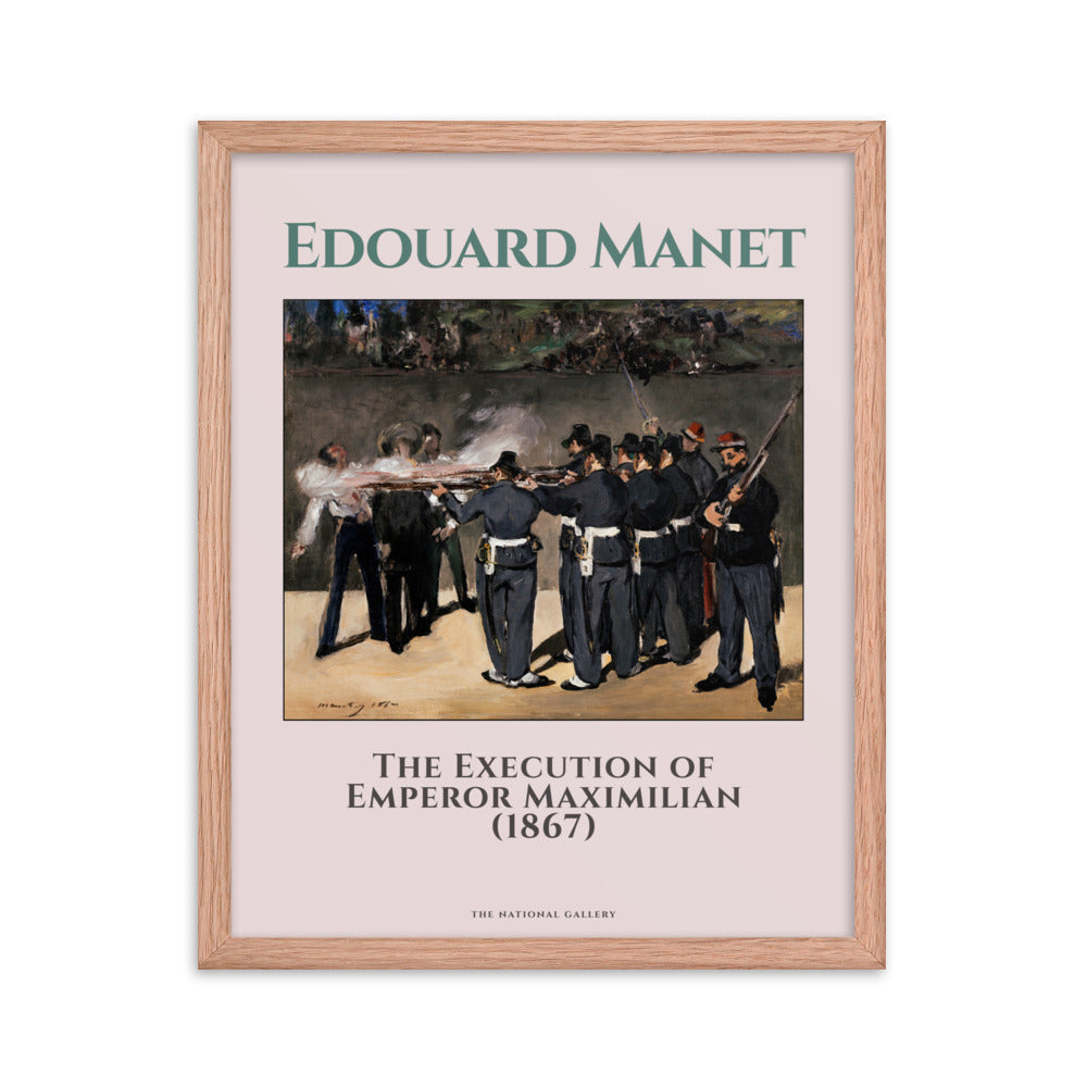 The Execution of Emperor Maximillian, 1867 by Edouard Manet Framed Print