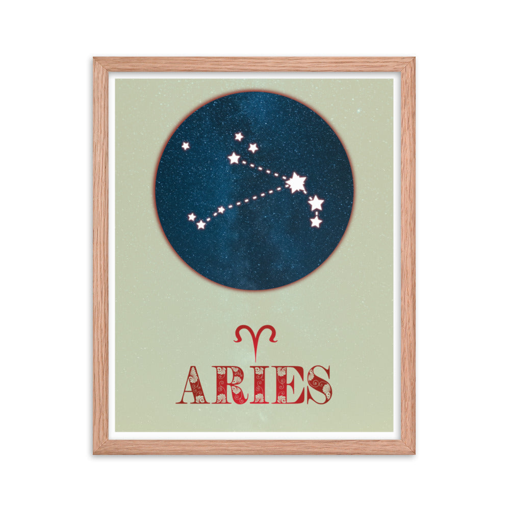 Aries Zodiac Framed Print