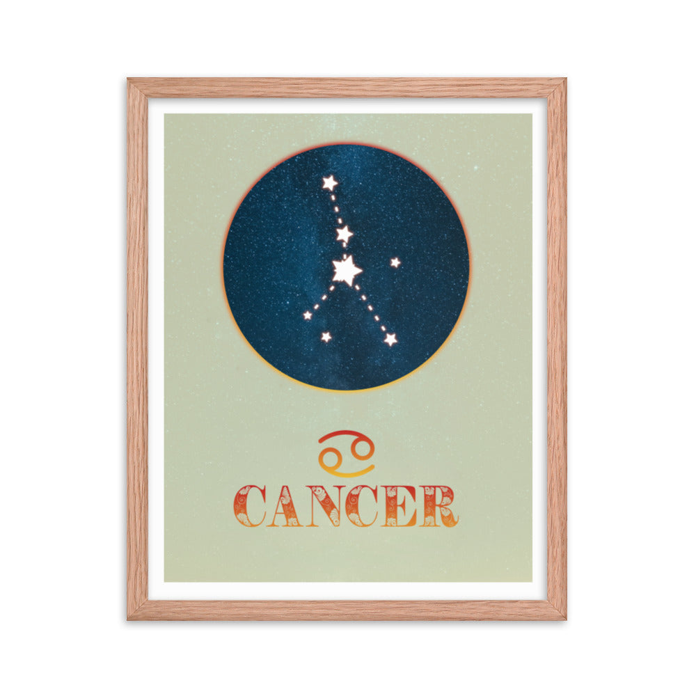 Cancer Zodiac Framed Print