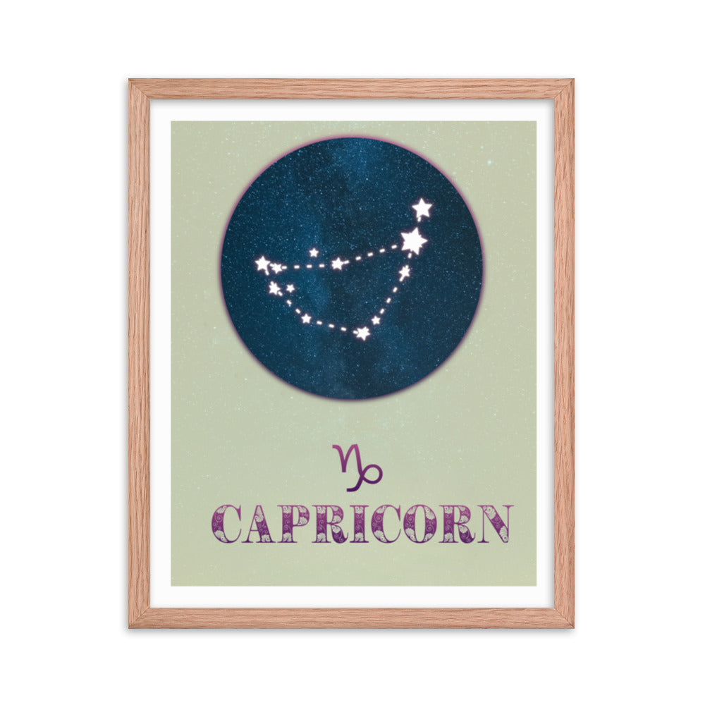 Capricorn Zodiac Framed Print