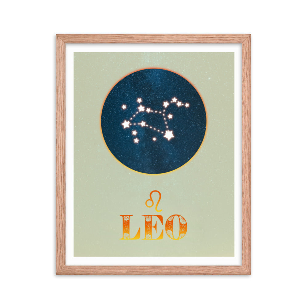 Leo Zodiac Framed Print