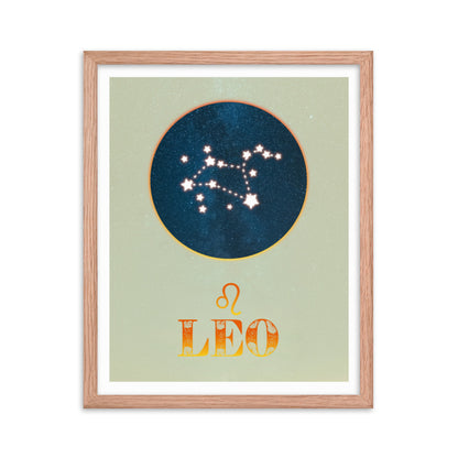 Leo Zodiac Framed Print