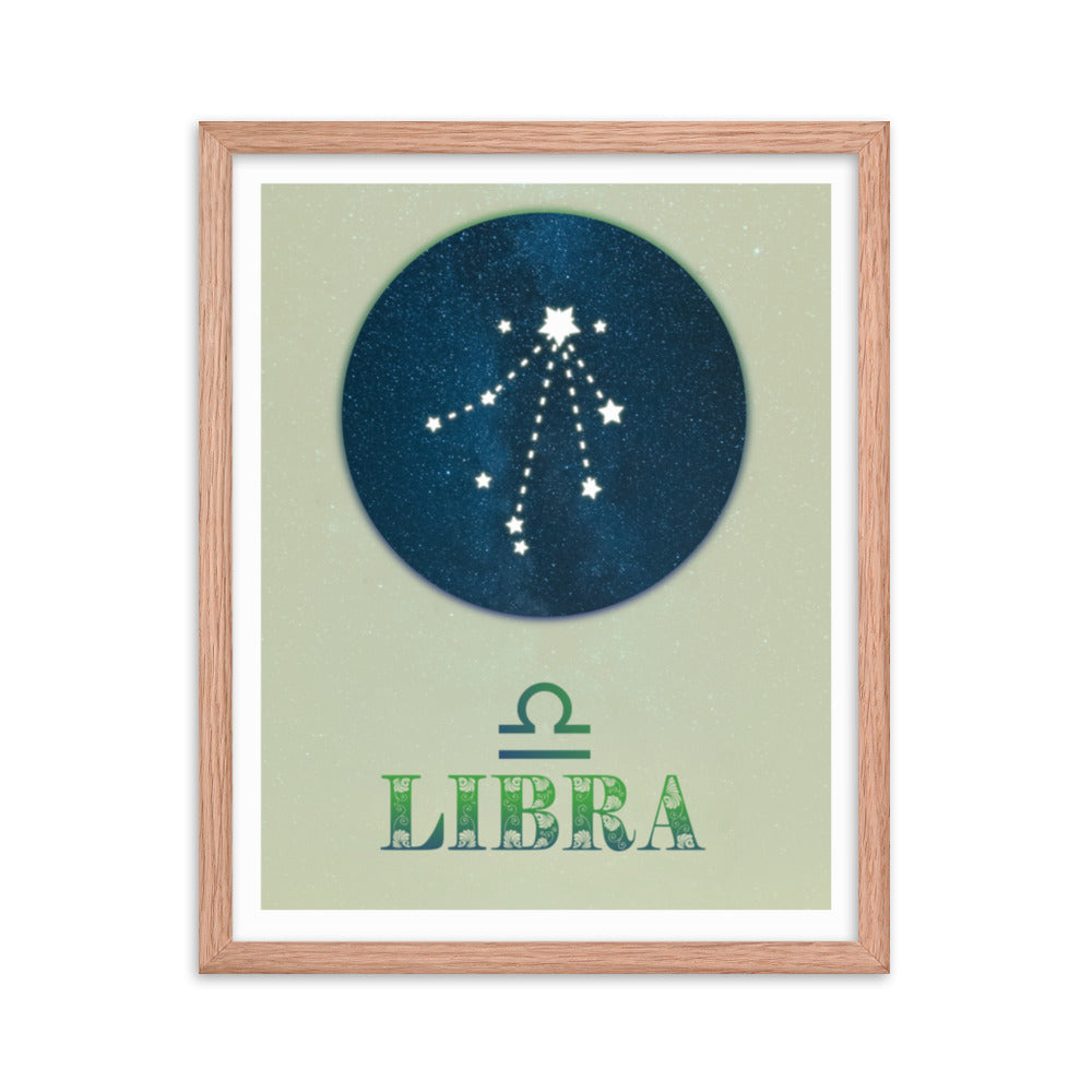 Libra Zodiac Framed Print