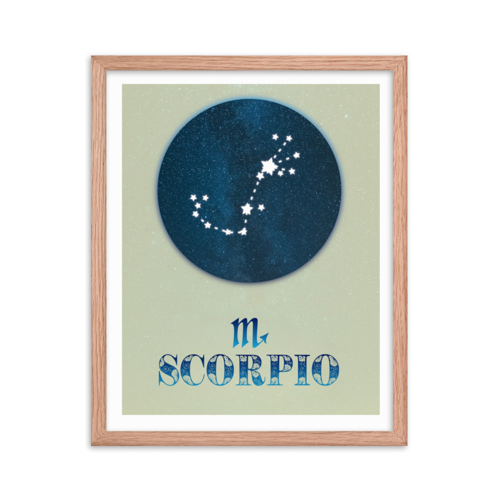 Scorpio Zodiac Framed Print