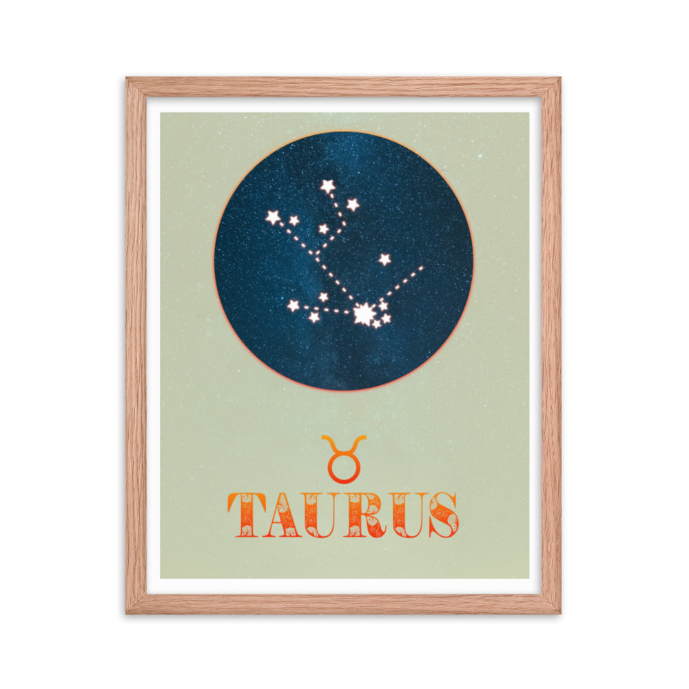 Taurus Zodiac Framed Print