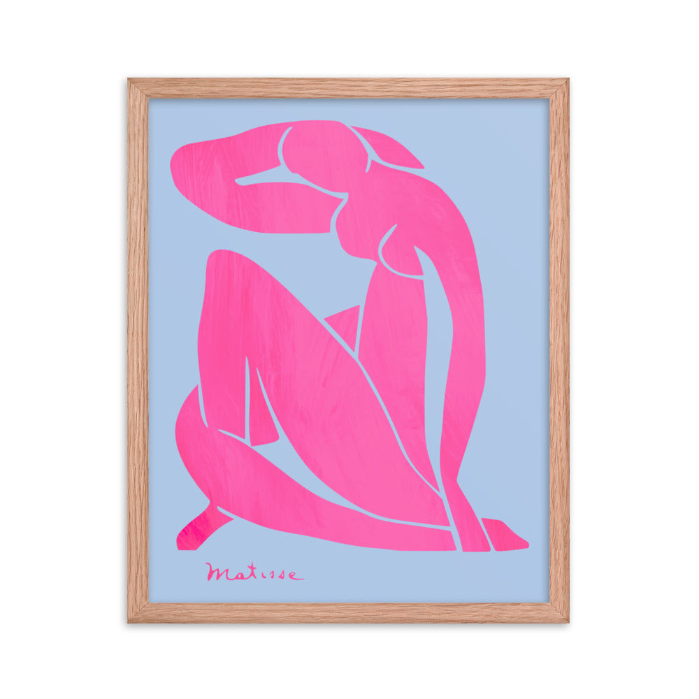 Matisse - Blue Nudes Pink Colorway Framed Print