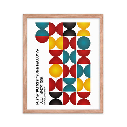 Kunstplakat Ausstellung Bauhaus Framed Print