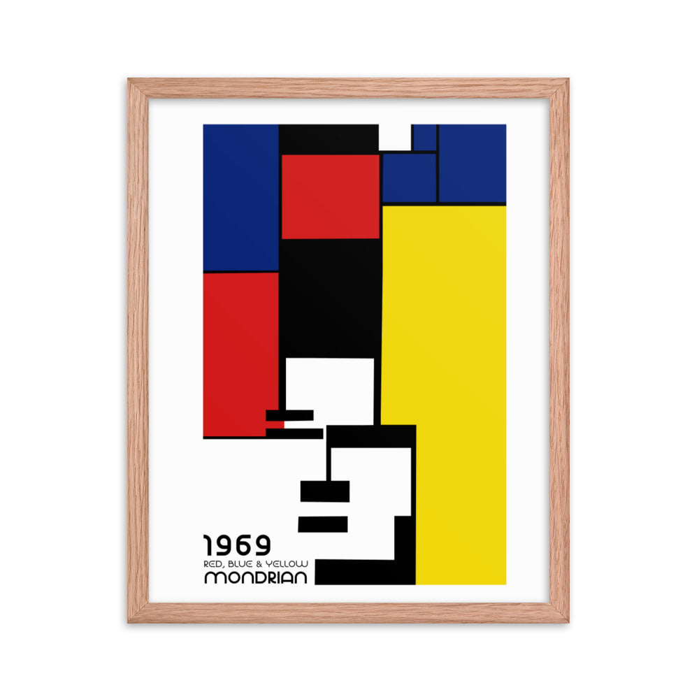 Mondrian 1969 Bauhaus Framed Print