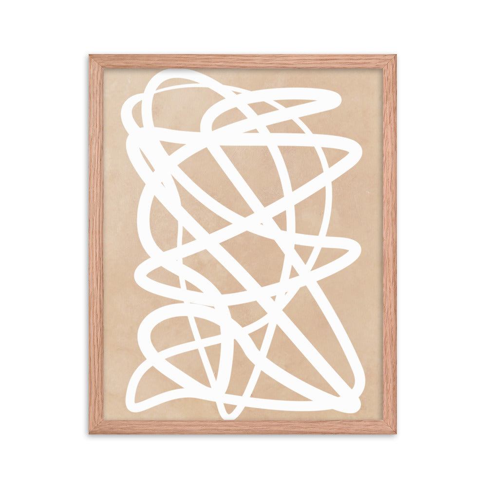 Nude Doodle Framed Print