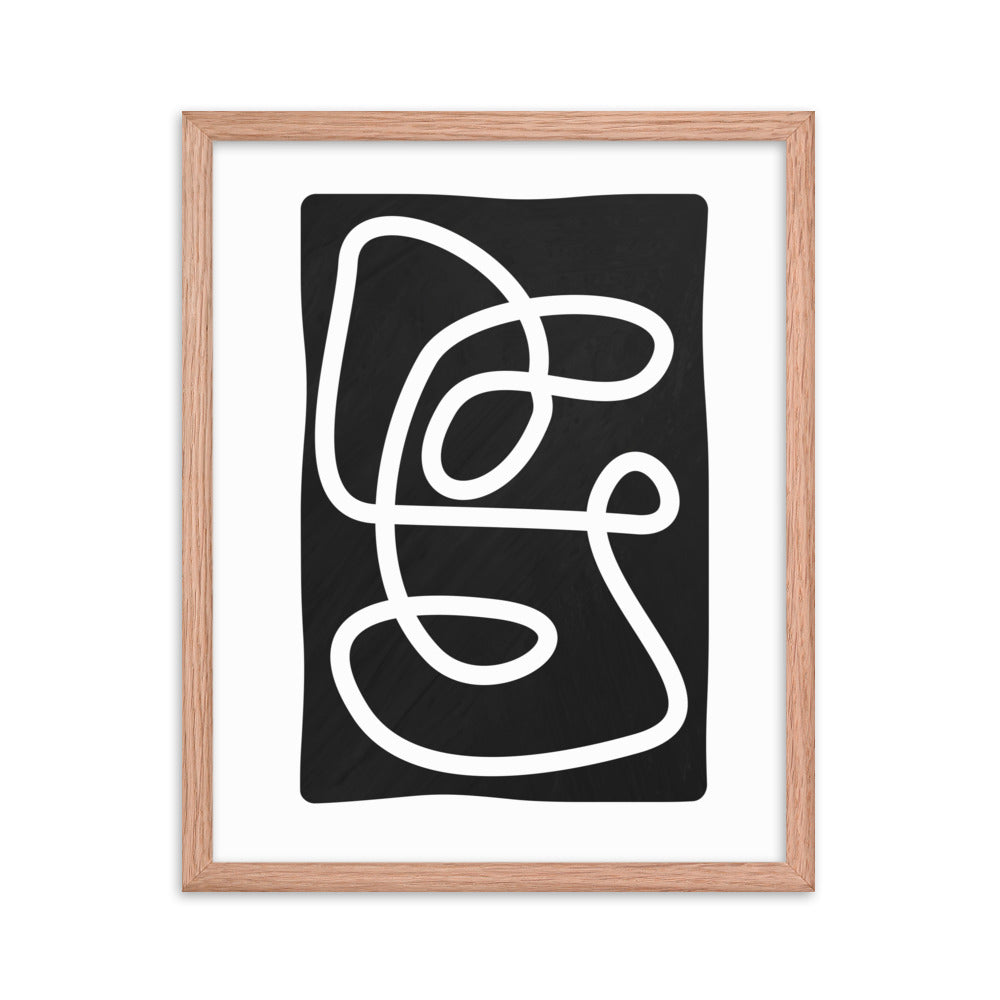 Abstract Line Art Framed Print