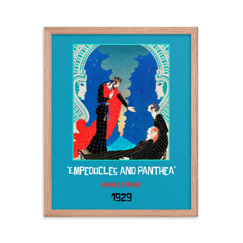 Empedocles and Panthea (1929) Framed Print