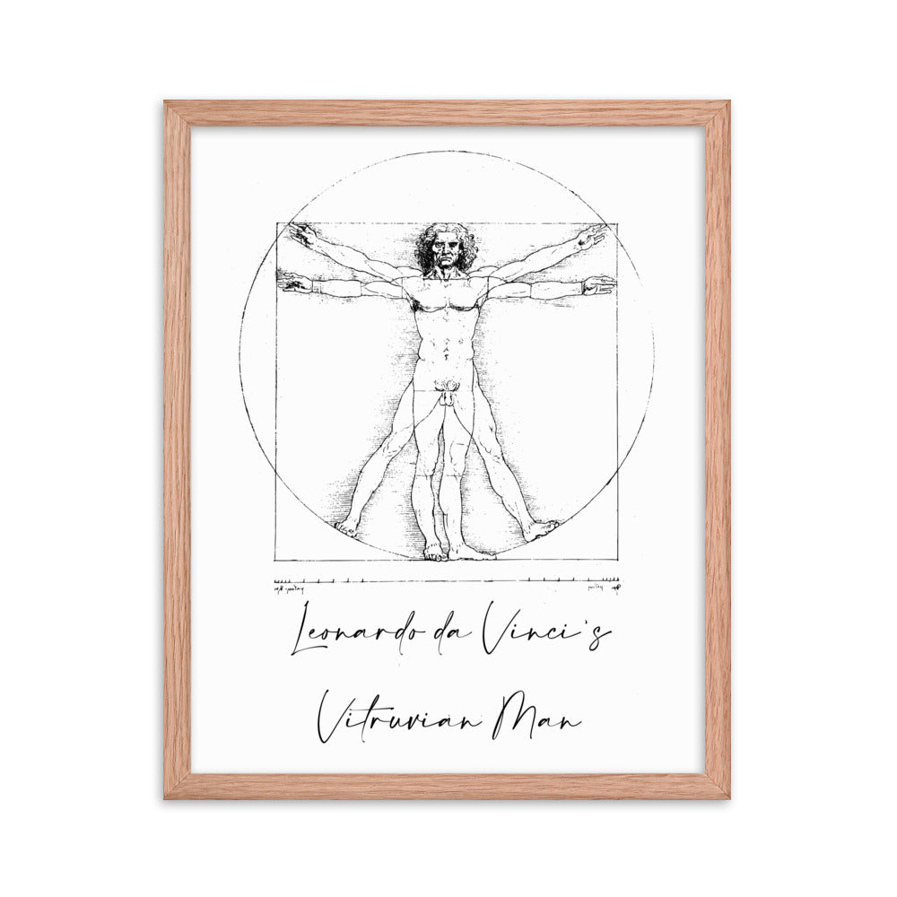 Leonardo da Vinci's Vitruvian Man Framed Print