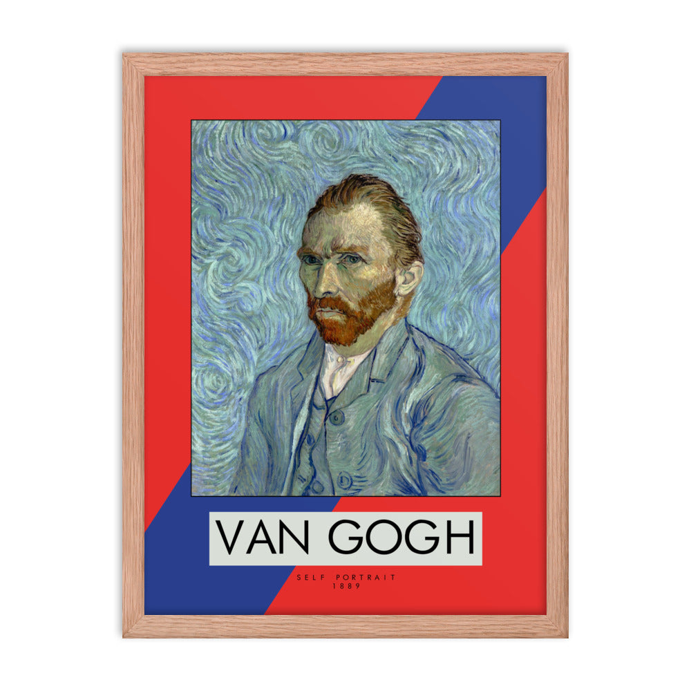 Vincent Van Gogh Self Portrait, 1889 Framed Print