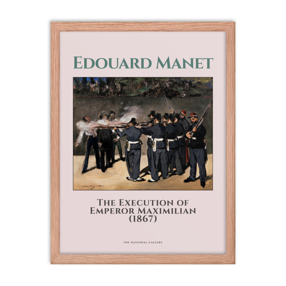 The Execution of Emperor Maximillian, 1867 by Edouard Manet Framed Print