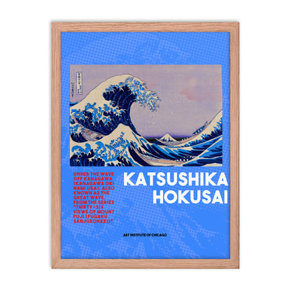 The Great Wave Off Kanagawa - Hokusai Framed poster