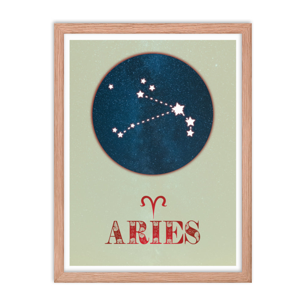 Aries Zodiac Framed Print