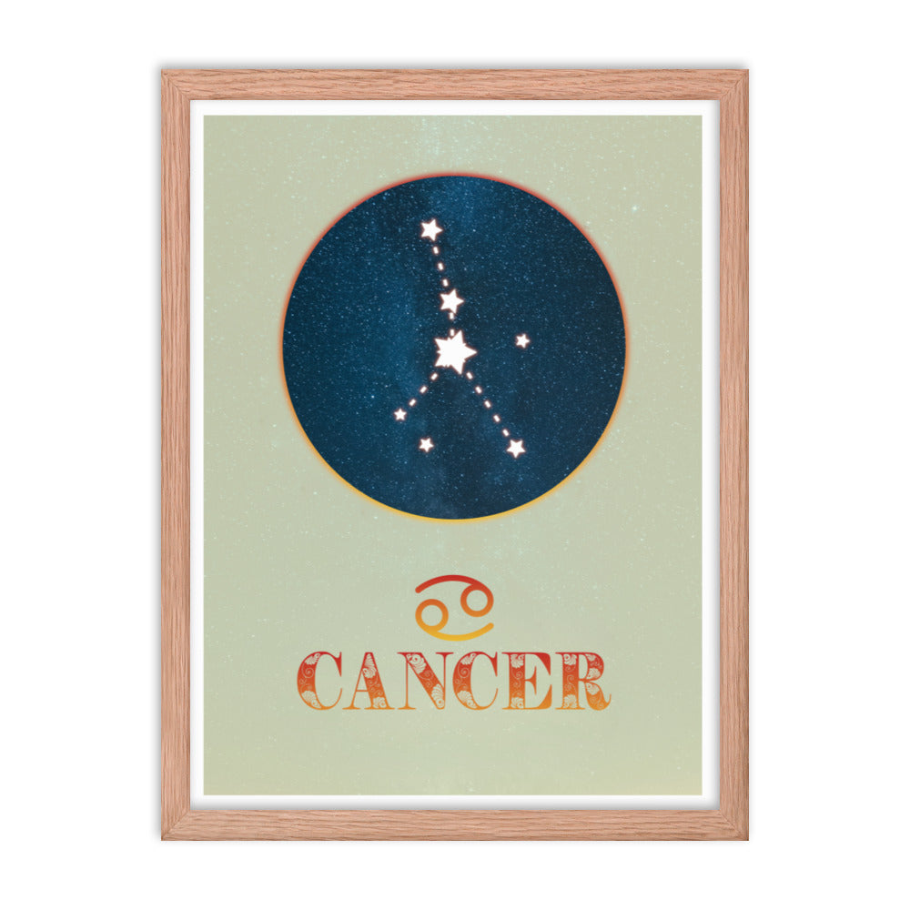 Cancer Zodiac Framed Print