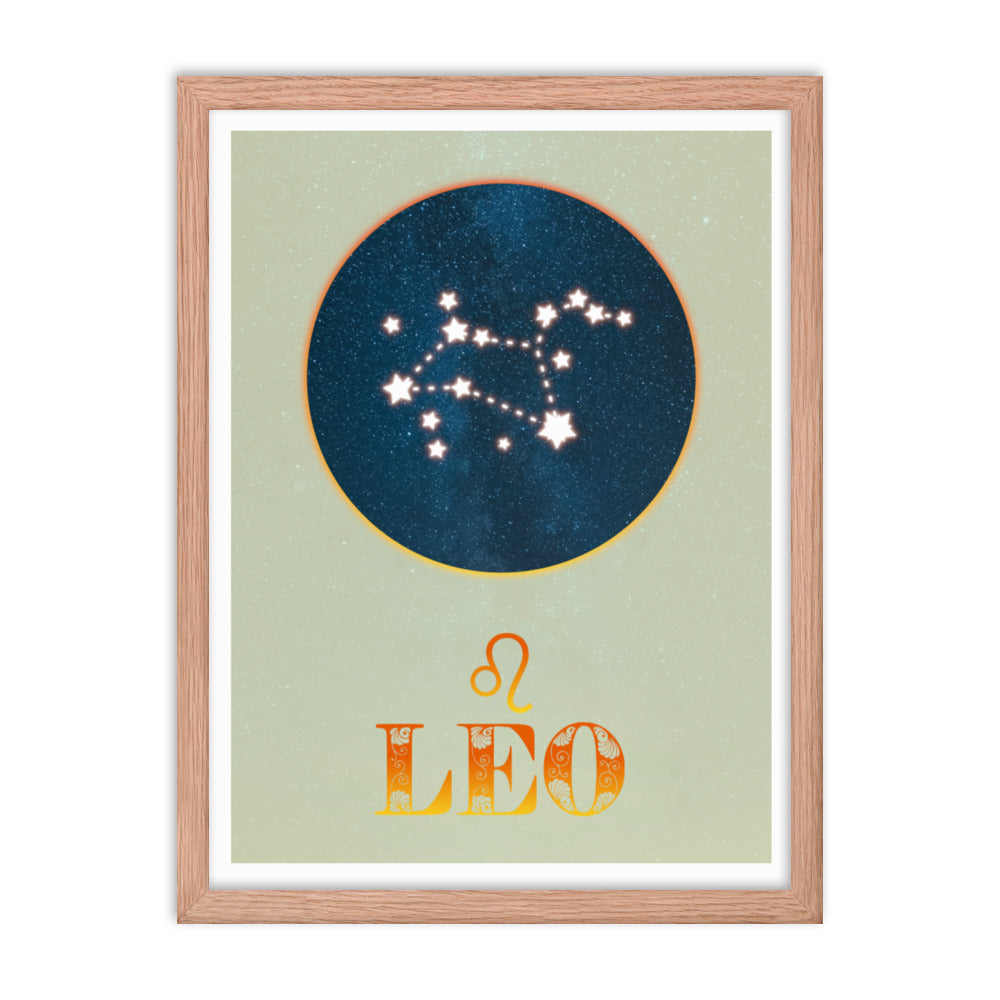 Leo Zodiac Framed Print