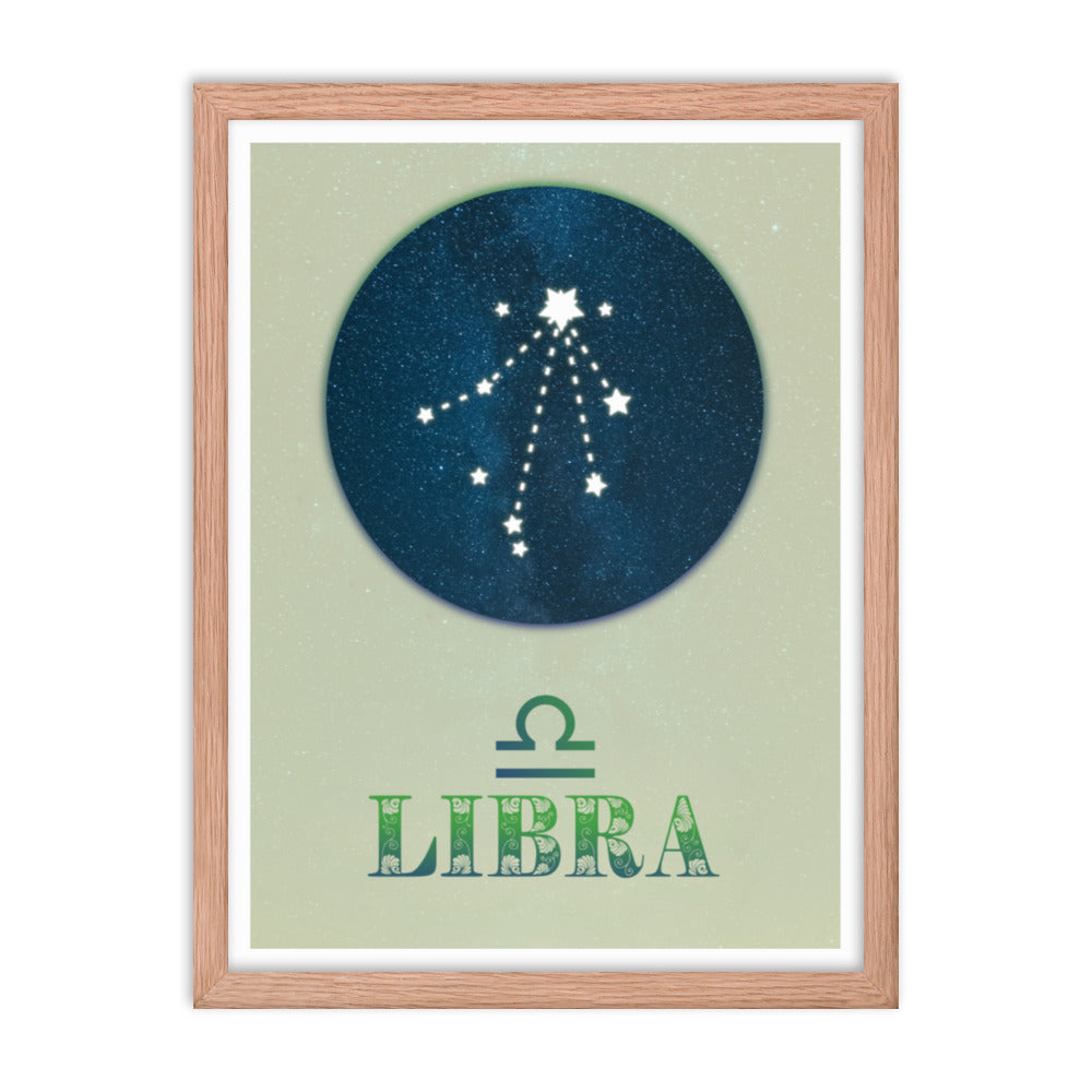 Libra Zodiac Framed Print