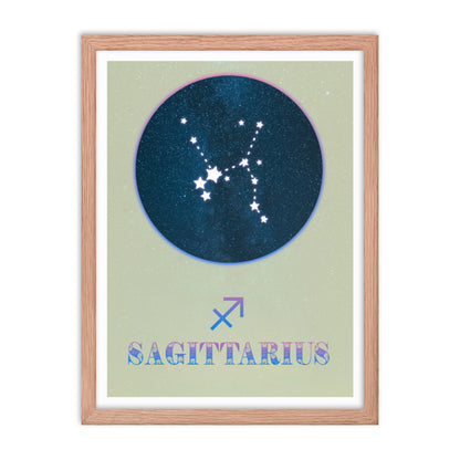 Sagittarius Zodiac Framed Print