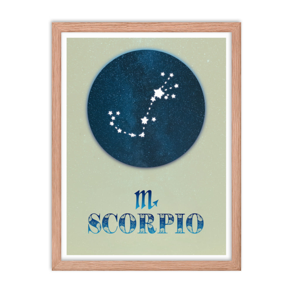 Scorpio Zodiac Framed Print