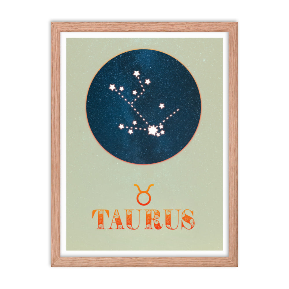 Taurus Zodiac Framed Print