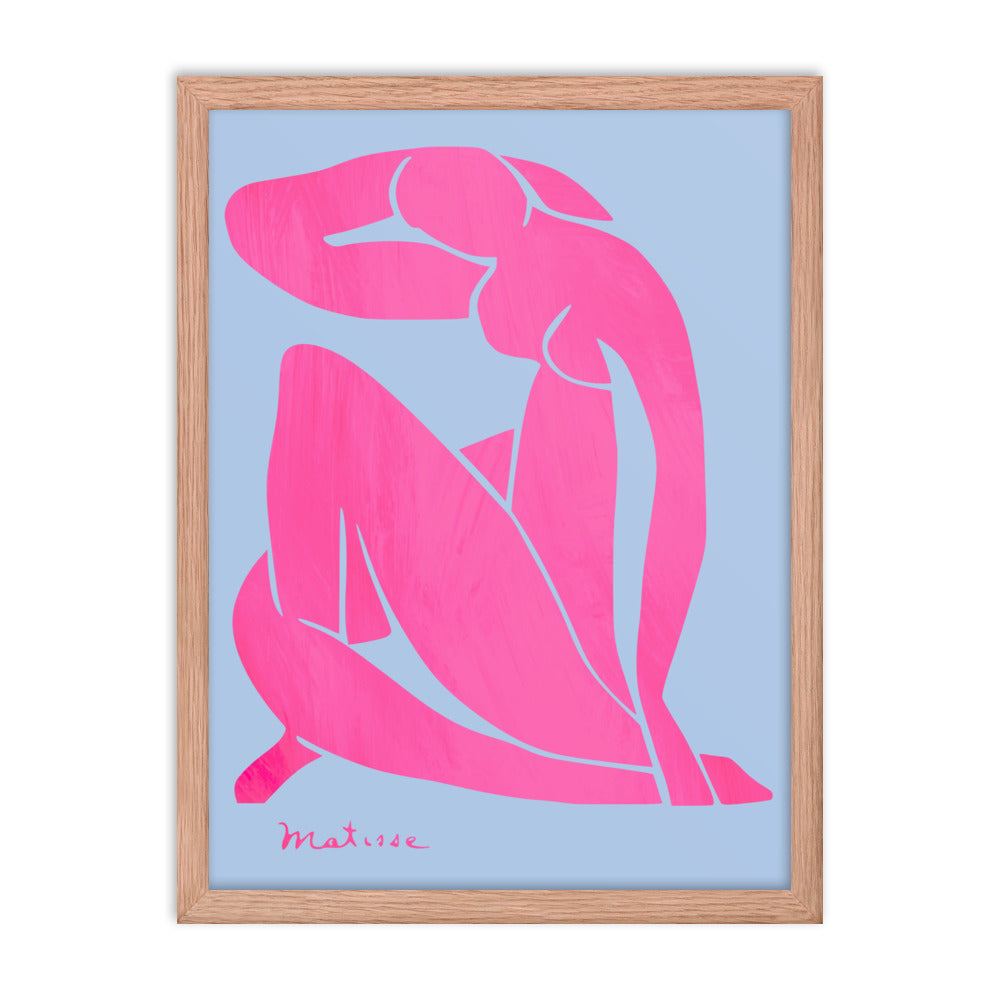 Matisse - Blue Nudes Pink Colorway Framed Print