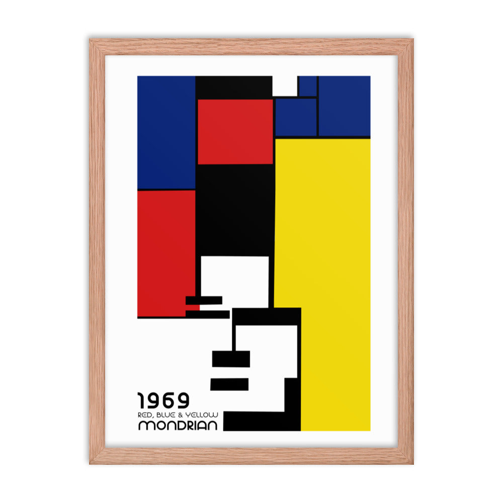 Mondrian 1969 Bauhaus Framed Print