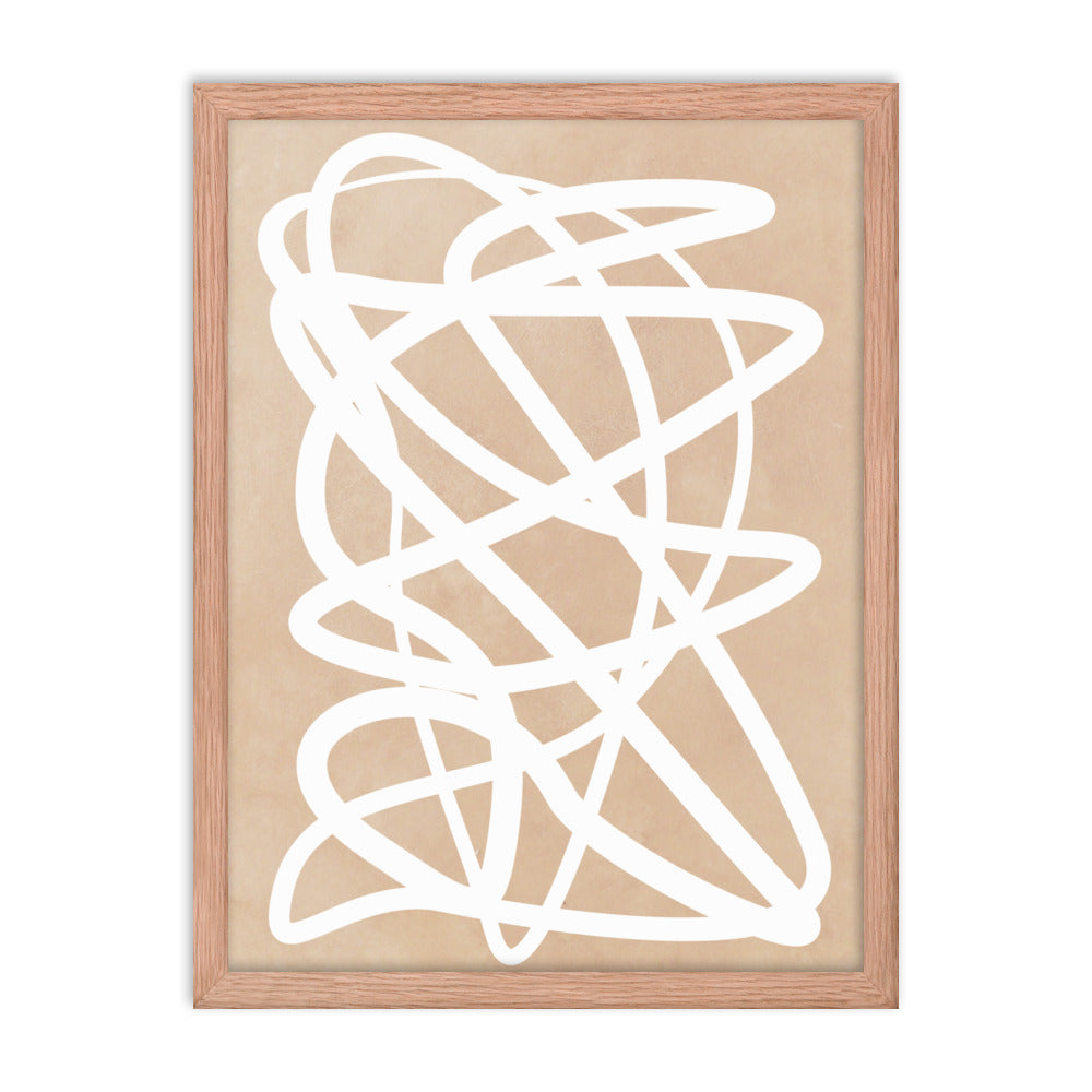 Nude Doodle Framed Print