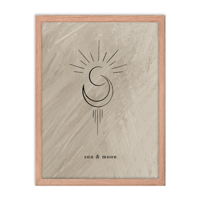 Sun & Moon Framed Print