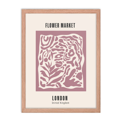 London Flower Market Framed Print