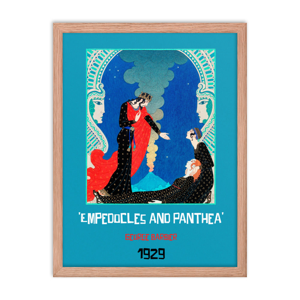 Empedocles and Panthea (1929) Framed Print