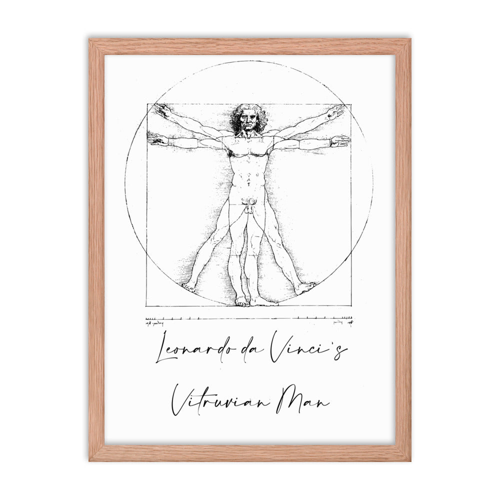 Leonardo da Vinci's Vitruvian Man Framed Print