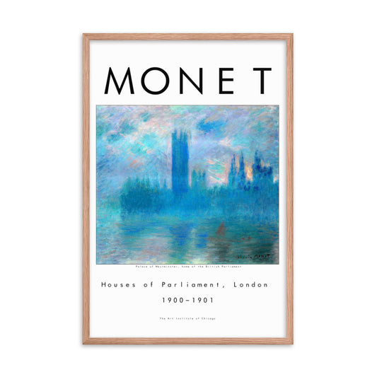 Houses of Parliament monet framed