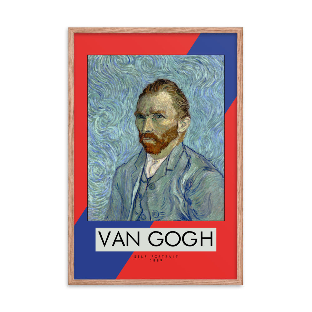 Vincent Van Gogh Self Portrait, 1889 Framed Print