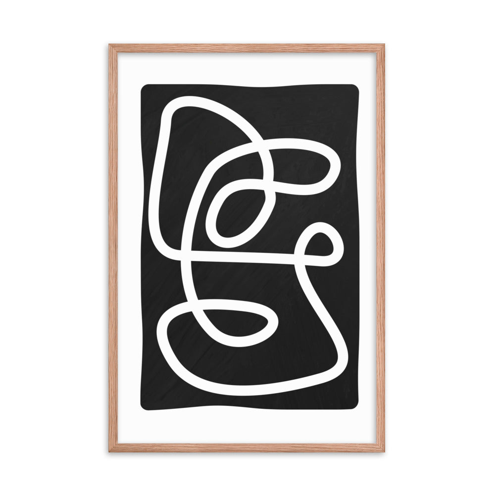 Abstract Line Art Framed Print