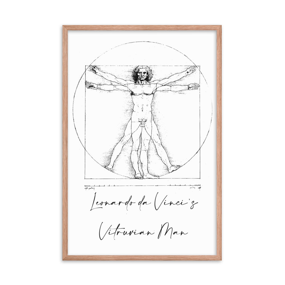 Leonardo da Vinci's Vitruvian Man Framed Print