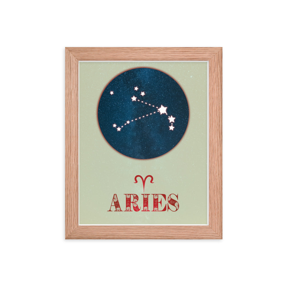 Aries Zodiac Framed Print