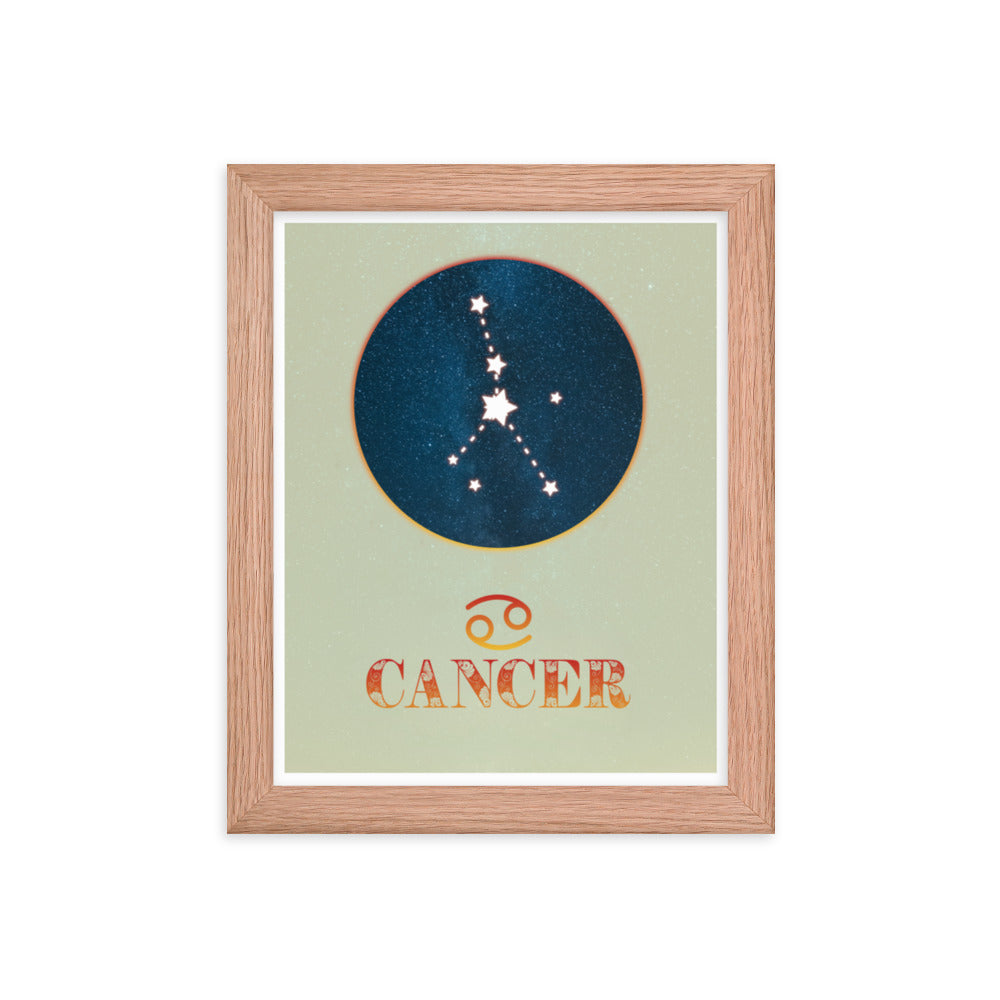 Cancer Zodiac Framed Print