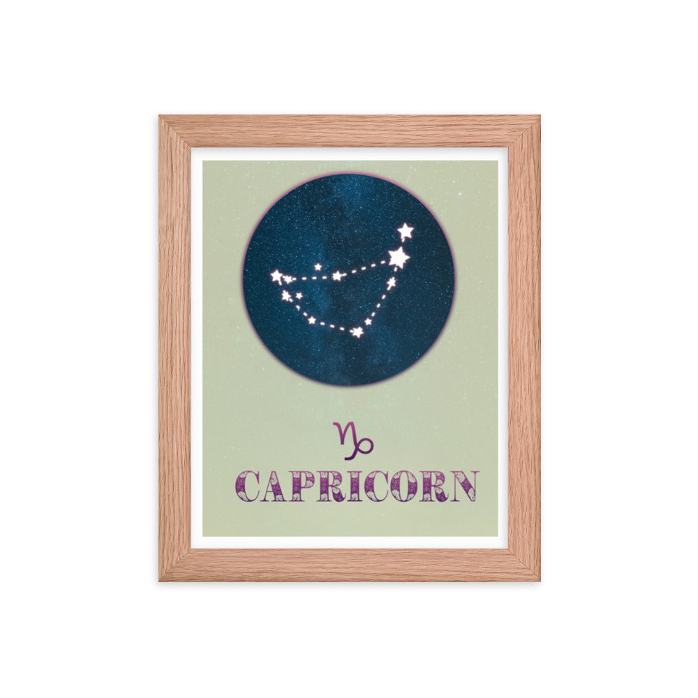 Capricorn Zodiac Framed Print