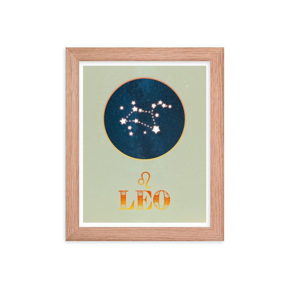 Leo Zodiac Framed Print