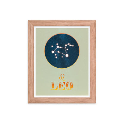 Leo Zodiac Framed Print