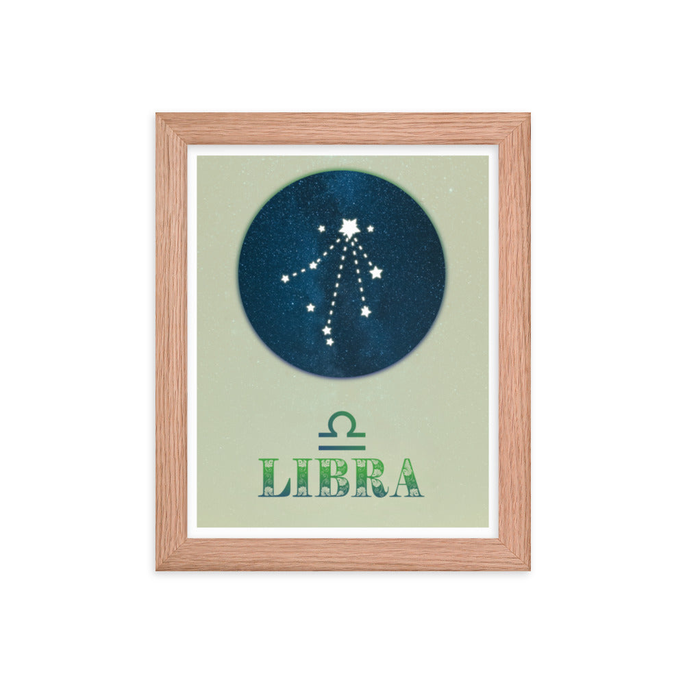 Libra Zodiac Framed Print