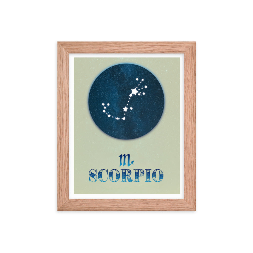 Scorpio Zodiac Framed Print