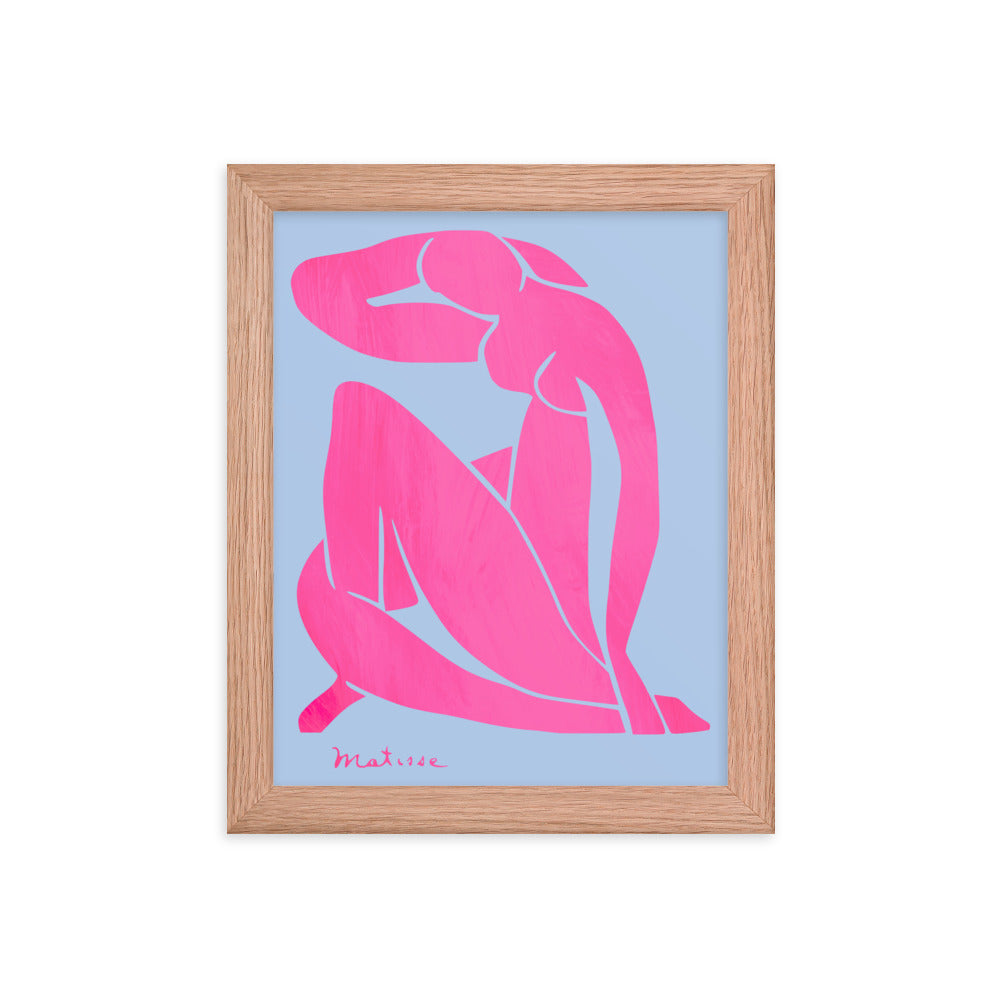 Matisse - Blue Nudes Pink Colorway Framed Print