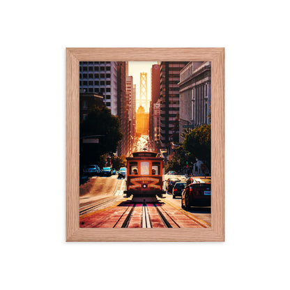 San Fran Cable Car Framed Print