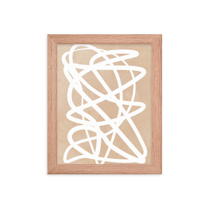 Nude Doodle Framed Print