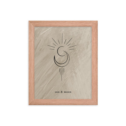 Sun & Moon Framed Print